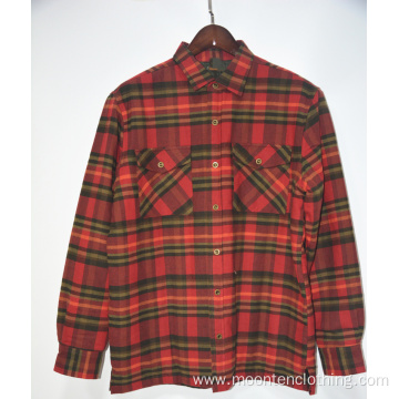 High Quality Slim Fit Cotton Plaid Shirt